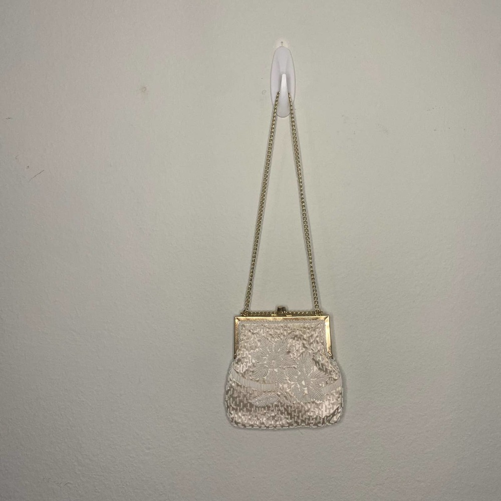 Vintage 1950s-60s Regal Satin Beaded Sequin Purse
